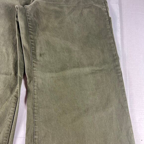 Frame Pants Women's 33x30* Le Tomboy Wide Leg Dark Green Stretch Trousers Tag 31 - Picture 3 of 16